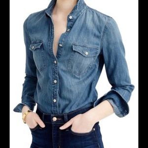J. Crew Western Chambray Shirt